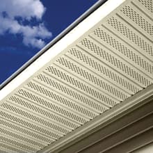 Sandelwood vinyl soffit sample