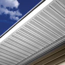 Slate Grey vinyl soffit sample